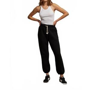NEW PERFECTWHITETEE michelle fleece jogger pant in true black